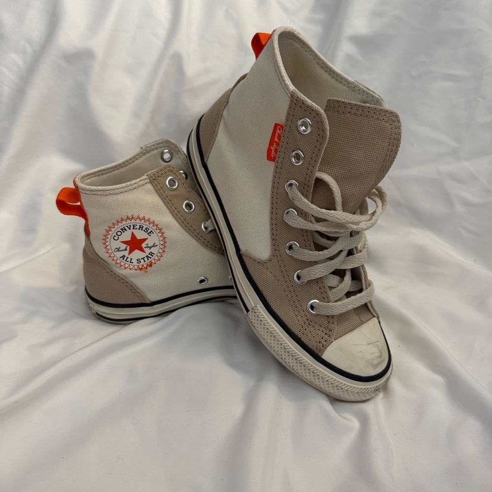 EUC Converse Chuck Taylor All Star Canvas Overlay High-top Sneakers